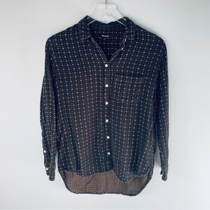 Madewell floral cotton button down
